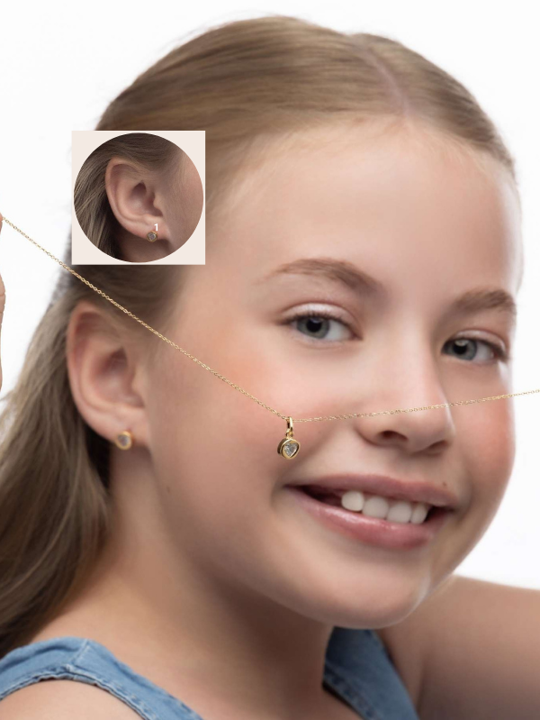 Conjunto Brinco e Pingente