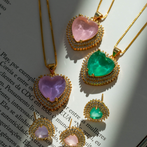 Colar Pedra -TAM 45cm