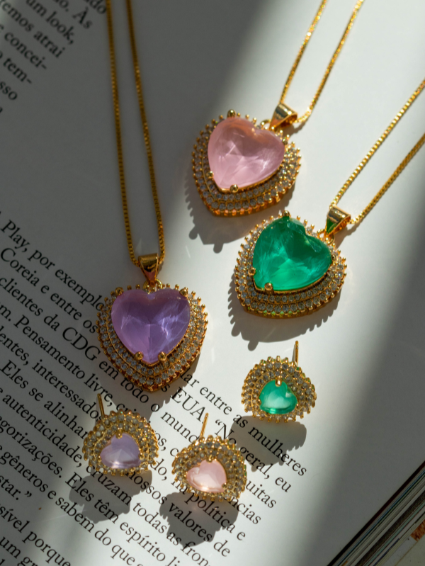 Colar Pedra -TAM 45cm