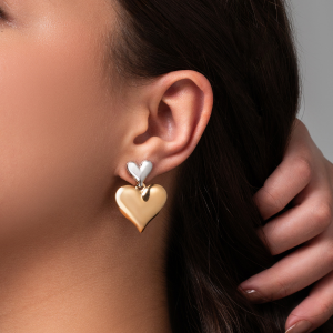 Brinco Coração - Tam 3,3cm