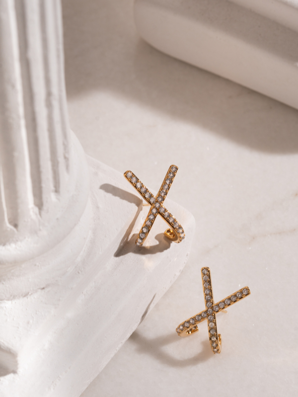 Brinco Strass - Tam  2cm