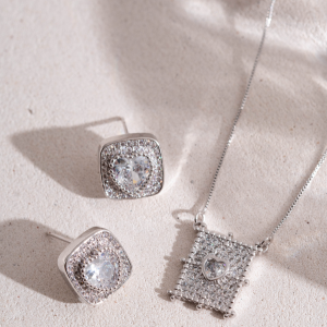 Conjunto Strass  - Quadrado